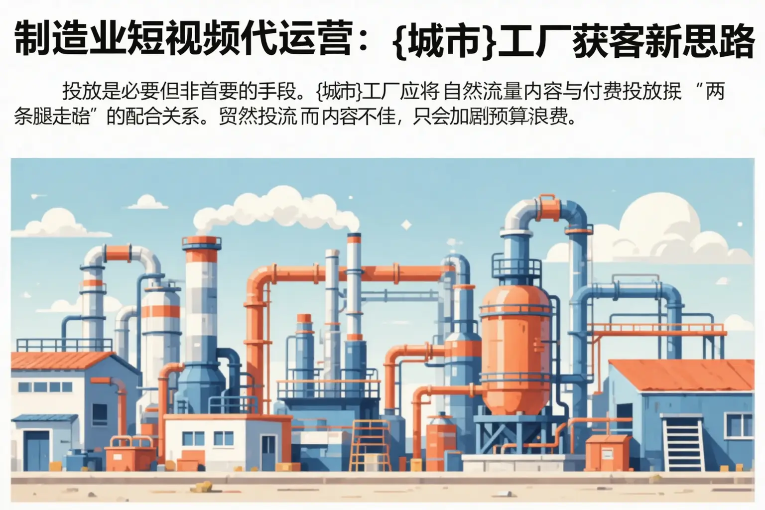 制造业短视频代运营：塔城工厂获客新思路