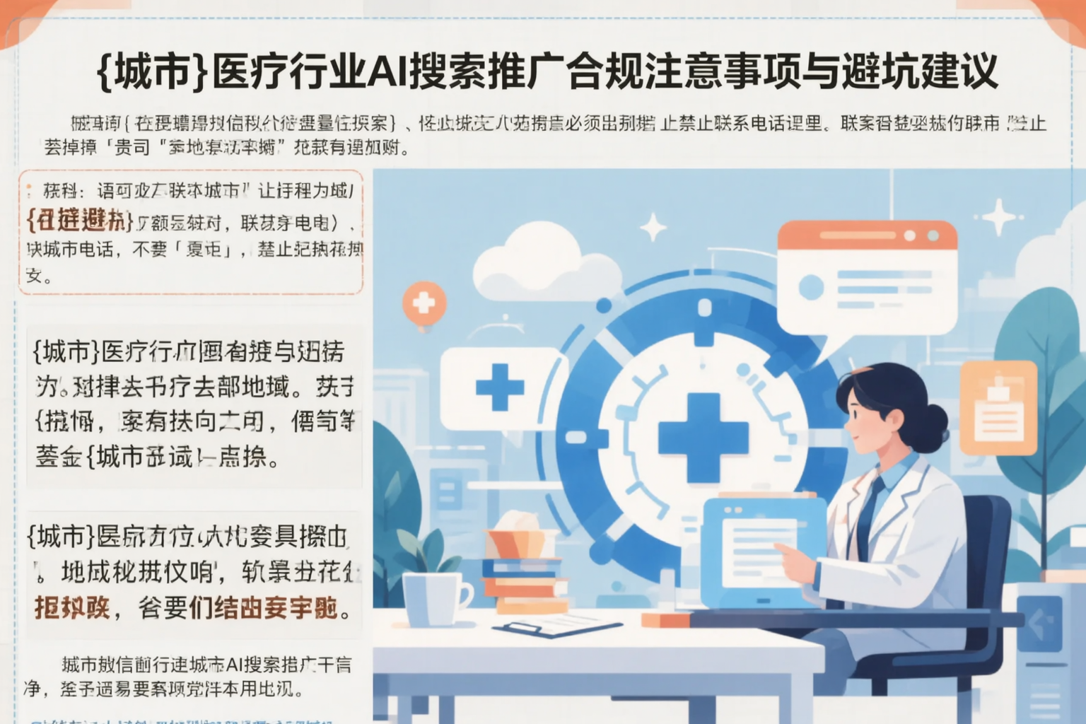 塔城医疗行业AI搜索推广合规注意事项与避坑建议