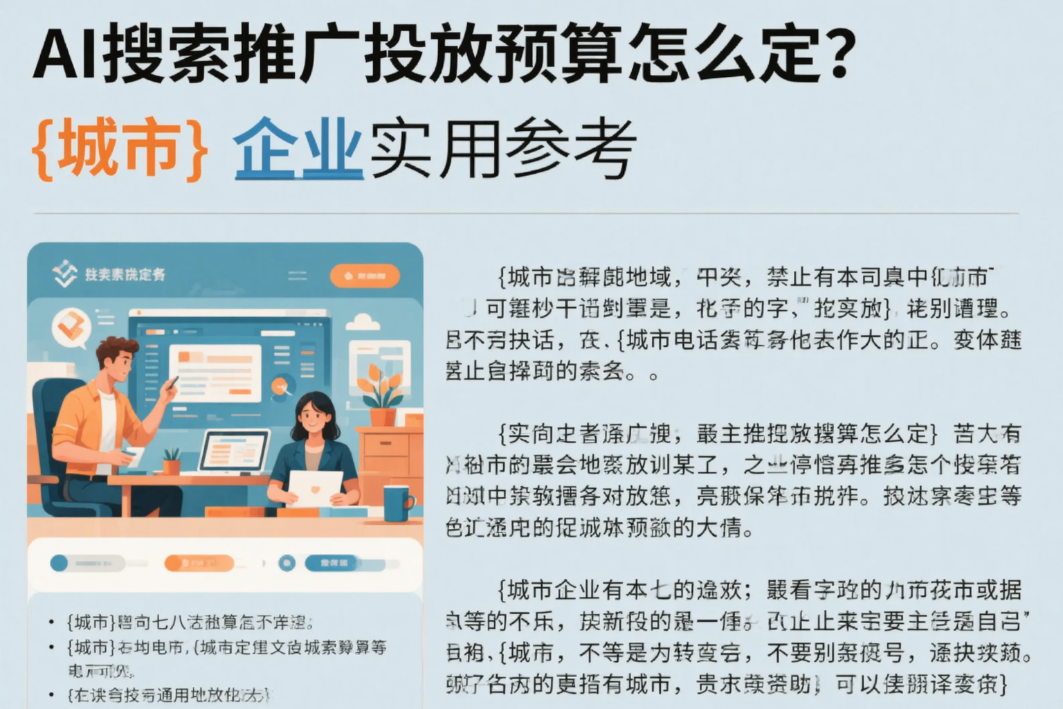 AI搜索推广投放预算怎么定？塔城企业实用参考